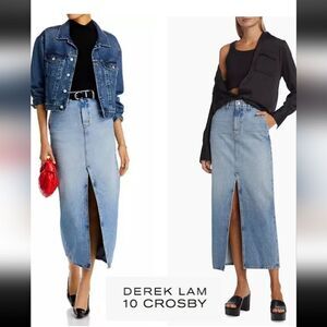 Derek Lam 10 Crosby Sutton Denim Maxi Skirt